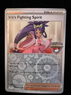 2025 Pokemon Journey Together Iris's Fighting Spirit Regional Stamped Promo 149 - Image 1