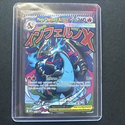 Pokemon Card PHANTASMAL FLAMES MEGA CHARIZARD X EX 023 ENG BLACK STAR PROMO - Image 1