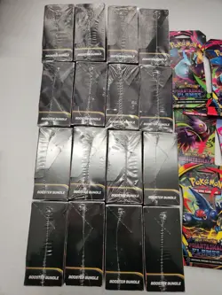 Pokemon Phantasmal Flames Booster Bundle Lot (x16) + Sleeved Booster Packs (x5) - Image 4