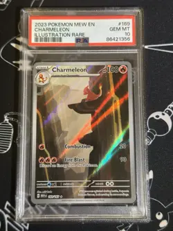 Charmeleon Illustration Rare 169/165 Pokemon Scarlet & Violet 151 English PSA 10 - Image 1