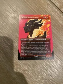 🔮 MTG: Ashling Flame Dancer Borderless NM - MH3 MTG Magic Firebending - Image 1