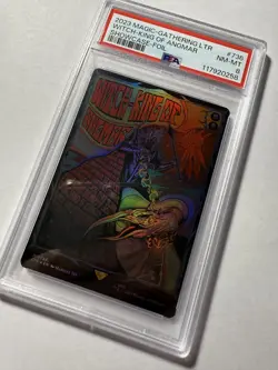 2023 Magic the Gathering Middle Earth #736 WITCH-KING OF ANGMAR SHOWCASE PSA 8 - Image 5