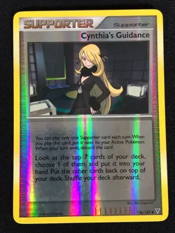 Pokemon Cynthia's Guidance 136/147 Reverse Holo (LP) - Image 1