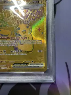Pokemon TCG PSA 10 Pikachu ex 179/131 Sv: Prismatic Evolutions Gold Hyper Rare - Image 5