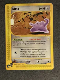 Pokemon TCG Skyridge Ditto Common Card 51/144 Near Mint - Image 1