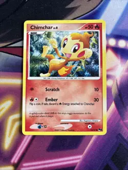 Chimchar - 14/17 - Holo Rare POP Series 6 Pokemon LP - Image 1