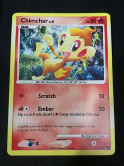Pokemon TCG Chimchar 14/17 Holo Rare POP Series 6 Promo LP/NM - Image 1