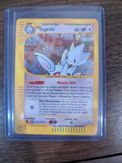 Togetic Holo-Pokemon TCG Aquapolis E-Series Holo Rare Card H27/H32 - Image 1