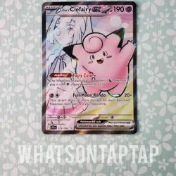 Pokemon Card Lillies Clefairy Ex 173/159 Scarlet Violet Journey Together LP - Image 1