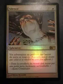 mtg silence FOIL French vf fr m10 magic 2010 instant ephemere white blanc - Image 1