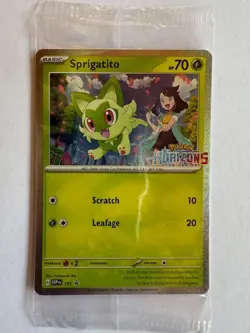 Sprigatito [Pokemon Horizons Stamp - Sealed] - SVP191 - Scarlet & Violet Promos - Image 1