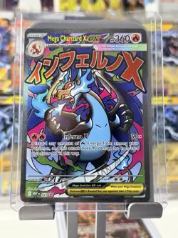 Pokemon Mega Charizard X EX Full Art Promo Holo 023 Mega Evolution Card - Image 2