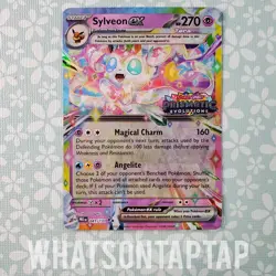Pokemon Card Sylveon Ex 041/131 Stamped Scarlet Violet Prismatic Evolutions LP - Image 1
