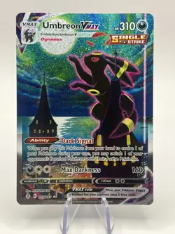 Pokemon TCG Umbreon VMAX Evolving Skies Alt Art Moonbreon LP+ 215/203 - Image 1