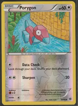 Pokemon TCG Porygon Ancient Origins 64/98 Reverse Holo Common NM - Image 1