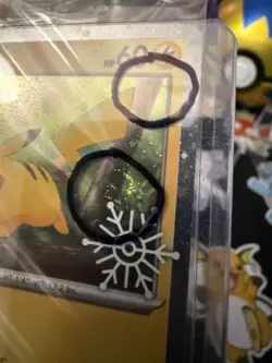 Pikachu 3X Swirl 025/165 Factory Sealed Snowflake Stamped Cosmos Holo NM Pokemon - Image 4