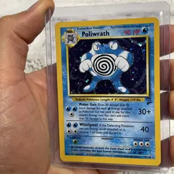 Poliwrath - 15/130 - Pokemon Base Set 2 Holo Rare Card WOTC LP/NM Vintage TCG - Image 2