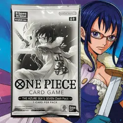 ONE PIECE ENG TCG: THE AZURE SEA'S SEVEN - DASH PACK - SEALED - Image 1