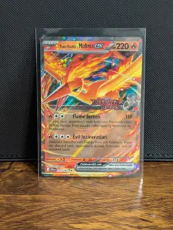 Pokemon TCG Team Rockets Moltres EX Destined Rivals 031/182 Stamped UPC Promo - Image 1