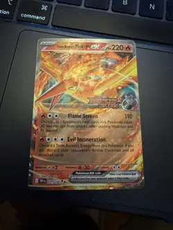 Pokemon TCG Team Rockets Moltres EX Destined Rivals 031/182 Stamped UPC Promo - Image 1