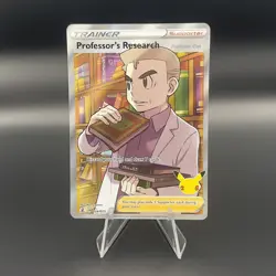 Pokemon TCG Professor's Research 024/025 UR Full Art Celebrations Holo - NM - Image 1