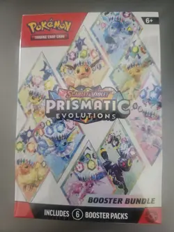 Pokemon TCG Prismatic Evolutions Booster Bundle Box Factory Sealed FAST SHIPPING - Image 1