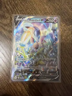 NM Galarian Rapidash V 168/198 Chilling Reign Alternate Art Holo Pokemon Card - Image 1