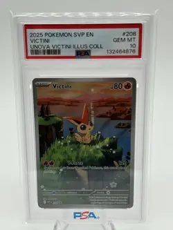 Pokemon TCG Victini Black Star Promo SVP #208 PSA 10 Gem Mint - Image 1