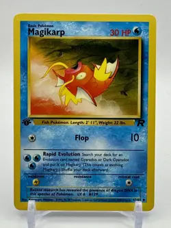 1st Edition Magikarp 47/82 - Team Rocket - Near Mint Vintage Pokemon Card - Image 1