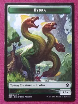 Magic The Gathering COMMANDER STRIXHAVEN 2021 C21 HYDRA BOAR token card MTG - Image 1