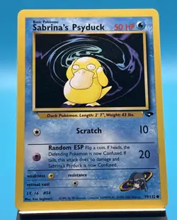 Sabrina's Psyduck Gym Challenge 99/132 Common Regular Unlimited Pokemon Card - Image 1