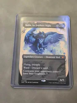 Maha, Its Feathers Night Borderless Bloomburrow MTG Mythic Card 289 - Image 1