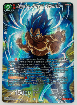 Vegeta, Royal Evolution EB1-07 SR NM Dragon Ball Super Card NM - Image 1