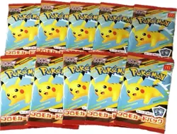 Pokemon Card McDonald's Promo 10 Pack Pikachu 020/M-P and Random Card Japanese - Image 1