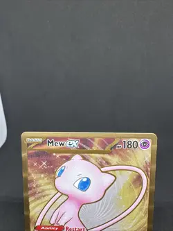Mew ex 151 Metal Gold UPC 205/165 Sv: Scarlet & Violet 151 Promo Regular Card - Image 3