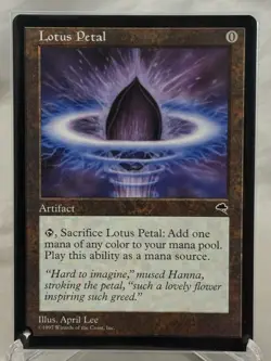 Magic: The Gathering Lotus Petal Artifact The List Reprints Regular 1997 April . - Image 1