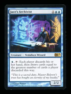* * 1x Jace's Archivist x1 * * M12 MTG VLP Very Lightly Played - Image 1