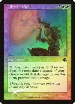 Prophecy MTG Foil Rhystic Circle Magic - Image 1