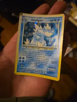 Pokemon Feraligatr Neo Genesis 4/111 Holo extremely Rare English edition - Image 1