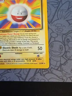 Pokemon: Electrode #21/102 Rare Base Set WOTC 1999 Non-holo Vintage - LP - J63 - Image 5