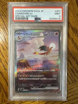 2023 POKEMON JPN SV2A-POKEMON 151 SPECIAL ART RARE #201 CHARIZARD EX PSA 9 - Image 1