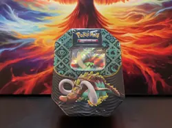 2024 Pokemon TCG Paldean Fates Great Tusk EX Tin PAF Promo NEW SEALED 🐦‍🔥 - Image 1