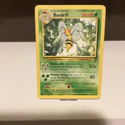 Pokemon Beedrill 021/130 Base Set 2 Regular Rare 1999 Stage 2 80HP Insect - Image 1