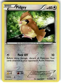 Pidgey 75/106 Flashfire Reverse Holo Common-Pokemon TCG - Image 1
