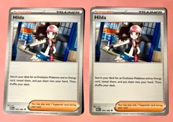 Hilda 084/086 Uncommon White Flare Pokemon Near Mint Set of 2 - Image 1