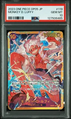 2023 ONE PIECE JPN OP05-AWAKENING OF THE NEW ERA #119 MONKEY D. LUFFY PSA 10 - Image 1