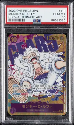 2023 ONE PIECE JPN OP05-AWAKENING OF THE NEW ERA #119 MONKEY D. LUFFY PSA 10 - Image 1