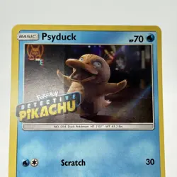 Psyduck Detective Pikachu STAMPED SM199 Pokemon TCG Black Star Promo Card - Image 3