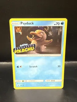 Pokemon TCG Psyduck STAMPED SM199 Holo Detective Pikachu Black Star Promo Card - Image 2