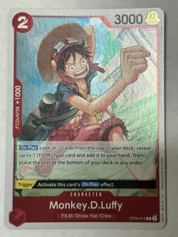 Monkey.D.Luffy OP06-013 Wings of the Captain English One Piece TCG Foil - Image 1